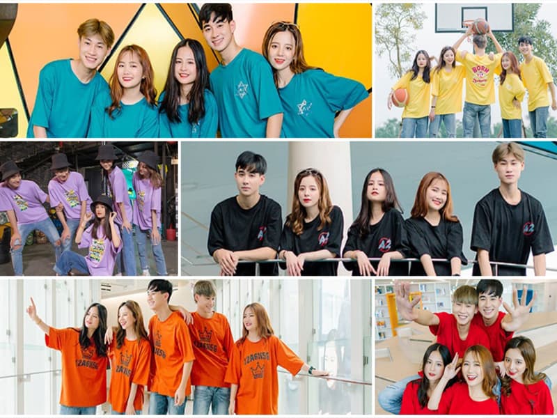 may áo thun đồng phục